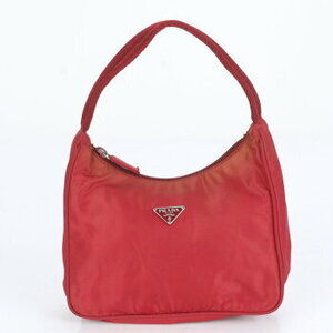 Prada Tessuto Nylon Triangle Hobo Handbag Shoulder Tote